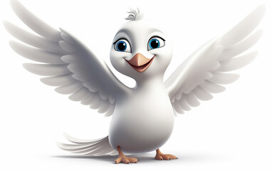 Fototapeta premium Dove of peace. Generative AI