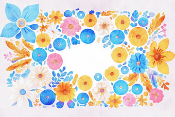 Watercolor Various Flower Wedding Illustrations Beautiful