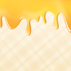 background Ice cream dripping honey caramel pastel colors cream sweet