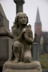 Fototapeta na wymiar Statue in a Cemetery