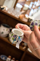 Antique Tea Cup in a Thrift Store