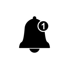 Obraz premium Bell Icon vector in trendy flat style isolated. Notification symbol web site design