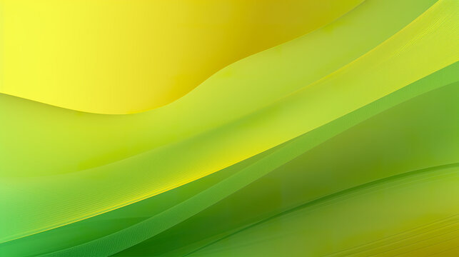 Yellow and green gradient square background. Wallpaper with captivating sense of movement. Abstract empty room with space for your text and picture. 3D realistic illustration. Generative AI