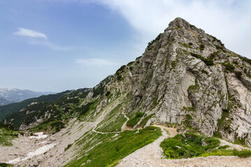 Views of Vogel mountain and surrounding area in Slovenia