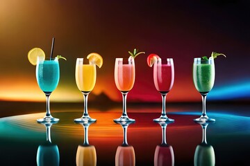 Cheers to a good time with these delicious cocktails! Generated by AI