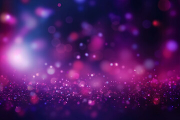 A blurred purple light, pink light abstract background with bokeh glow, Illustration. AI generative