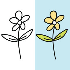 Flower symbols graphic elements, editable vector file for all your graphic needs.