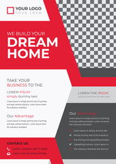 Corporate business flyer design template and digital marketing agency with gold geometric shapes and creative professional attractive minimal abstract flyer template in A4 size