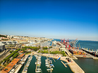 port and marina in Lisbon, Portugal
