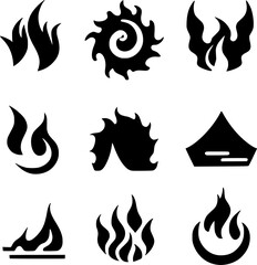 black fire icon