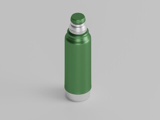 Sports water bottle  3d rendering with white background 