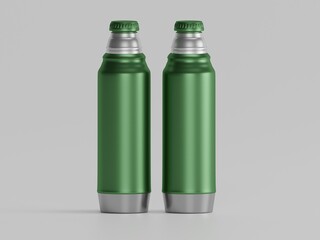 Sports water bottle  3d rendering with white background 