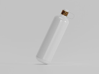 Sports water bottle  3d rendering with white background 