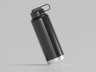 Sports water bottle  3d rendering with white background 
