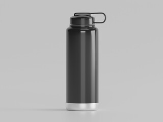 Sports water bottle  3d rendering with white background 