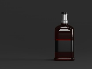 Wine bottle mockup 