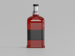 Wine bottle mockup 