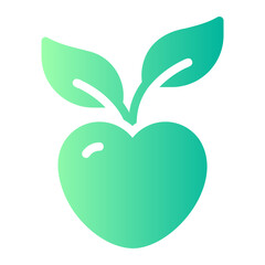 healthy living gradient icon