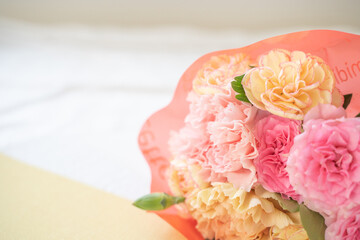 花束のボタニカルフレーム