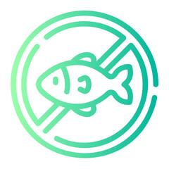 no fish gradient icon