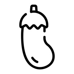 eggplant line icon