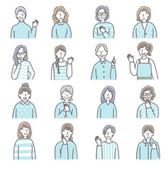 色々な世代の女性