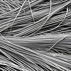 Obraz premium A twisted and distorted texture with tangled wires and distorted metal4, Generative AI