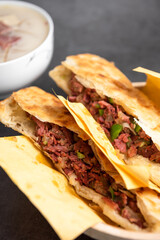 Donkey meat soup and Donkey meat fire