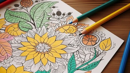 Creative coloring pages-Generative AI
