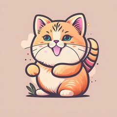 Cute 2D Cat
