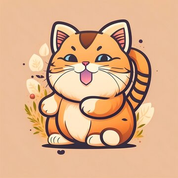 Cute 2D Cat