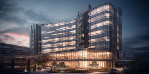 The AI medical center, Created by AI generation, AI generative, Created with generative AI tools