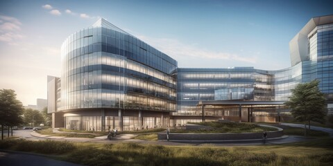 The AI medical center, Created by AI generation, AI generative, Created with generative AI tools