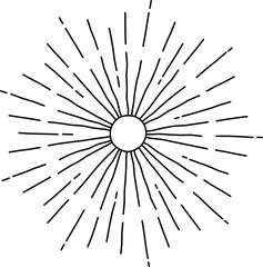 Obraz premium Bursting Sun Ray