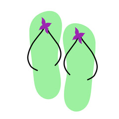 flower Colorful slippers pattern