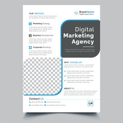 flyer. newest trendy creative corporate multipurpose minimal official business advertising magazine poster flyer with creative corporate trendy geometric shape template print design