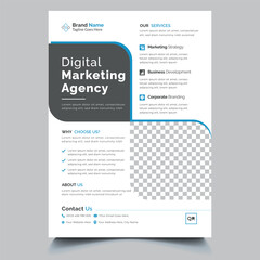 flyer. newest trendy creative corporate multipurpose minimal official business advertising magazine poster flyer with creative corporate trendy geometric shape template print design