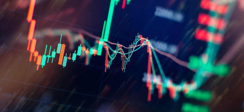 Abstract background with technology business diagrams.