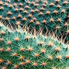 Obraz premium A spiky and prickly texture with cacti and thorny vines5, Generative AI