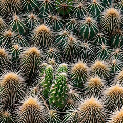 A spiky and prickly texture with cacti and thorny vines1, Generative AI