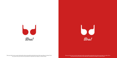 Letter B bikini logo design illustration. Panties flat silhouette of letter B women's underwear sexy bikini lingerie. Lifestyle fashion girl design. Fit for women's lingerie business company icon. © Morvana