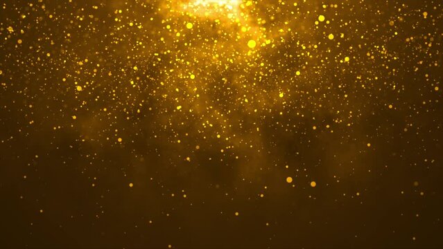 Golden Particle Glitter Background | Fire Particle Background | Ultra HD 4K | Seamless Loop