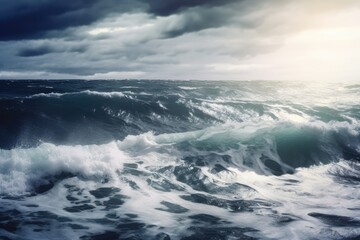 Naklejka premium The Ocean Under Storms