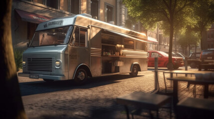 outdoor Premium food trucks with Generative AI