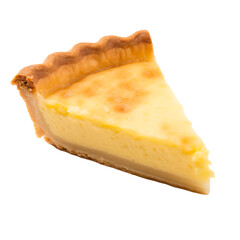 buttermilk pie isolated on transparent background