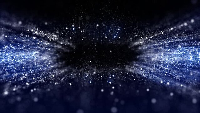 Blue Particles Background Loop 4k