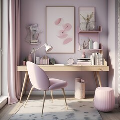 nterior design of livingroom at contemporary apartment , tropical plants, books, tea pot and elegant accessories. Modern home decor, AI Generative