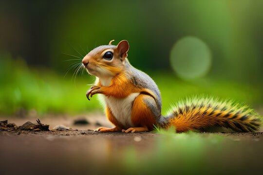 Beautiful cute animals images generative Ai technology