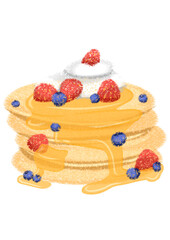 cornflakes with berries