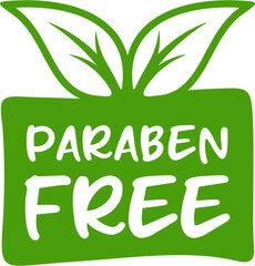 Paraben free vector logo, Paraben free label vector